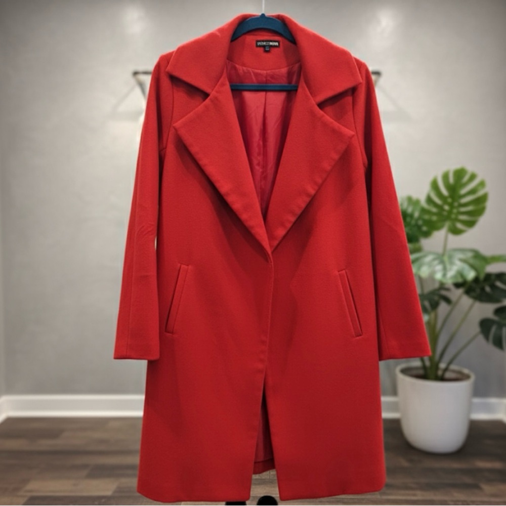 Fashion Nova Bold Red Blazer Coat